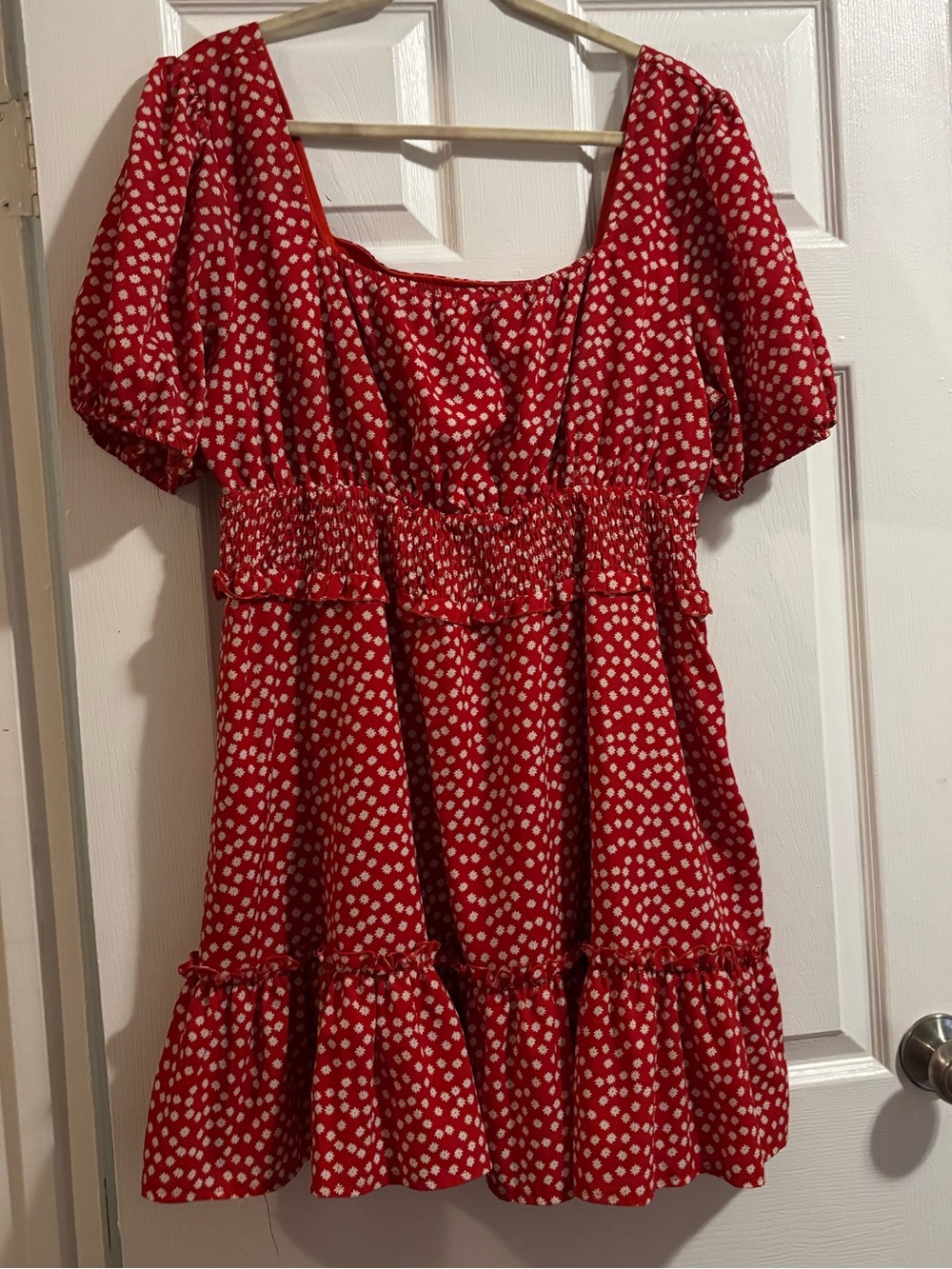 Missguided Red floral Dress